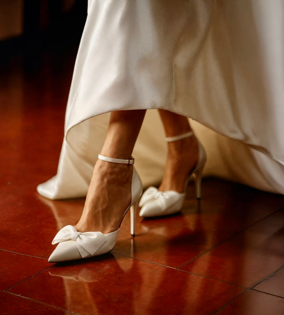 ZAPATILLA DE MOÑO PARA NOVIA